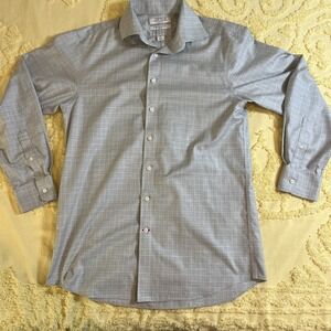 Daniel Cremieux Dress Shirt Advanced Gen Men's 15.5 33  Classic Pima Cotton 100%